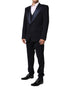 Dolce & Gabbana Black 3 Piece Wool Silk Blend Suit SICILIA